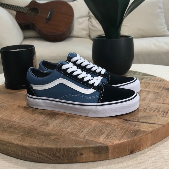 Vans Shoes - Vans old skool navy blue unisex Womens 7 / mens 5.5